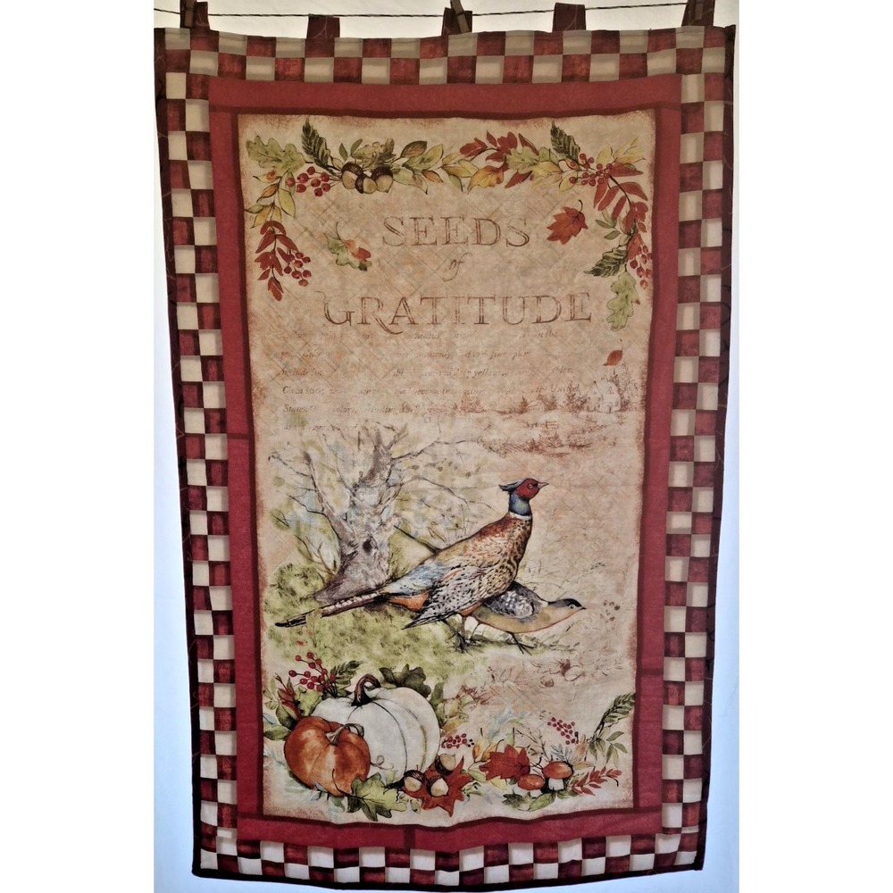 Seeds of Gratitude Quilted Panel